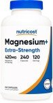 Nutricost Extra Strength Magnesium 420mg, 240 Capsules