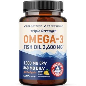 MAV Nutrition Triple Strength Omega 3 Fish Oil