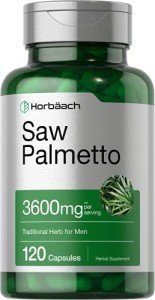 Saw Palmetto Extract 3600mg 120 Capsules Gluten Free