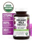 FarmHaven Organic Milk Thistle 375mg - 120 Capsules