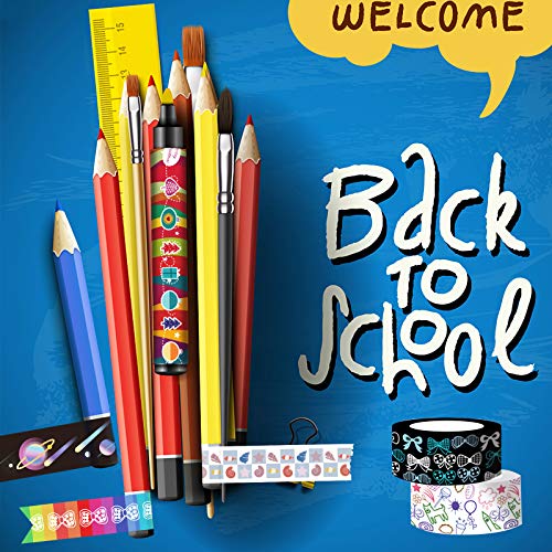 40 Colorful Washi Tape Rolls for DIY Projects