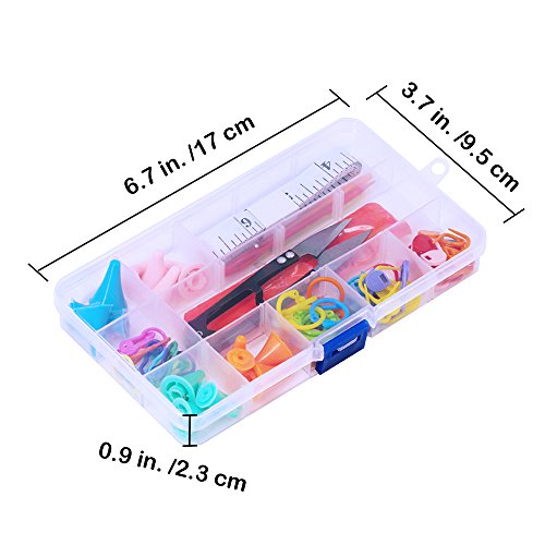 Bamboo Knitting Needle Set with Tools, 36 Pieces