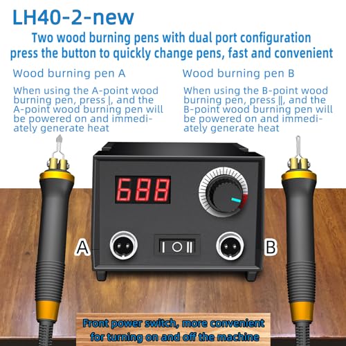 Adjustable Dual Pen Wood Burning Kit 60W