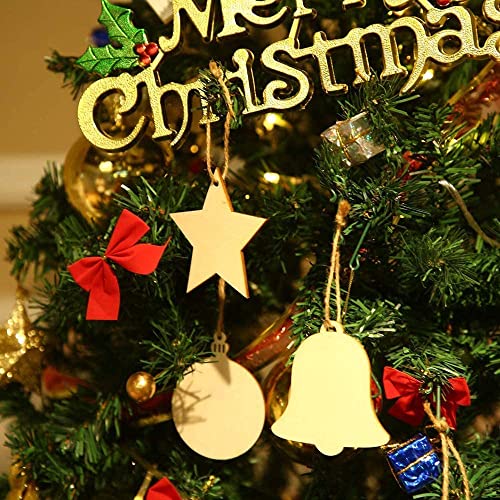 42 Piece Wooden Square Cutouts for DIY Projects