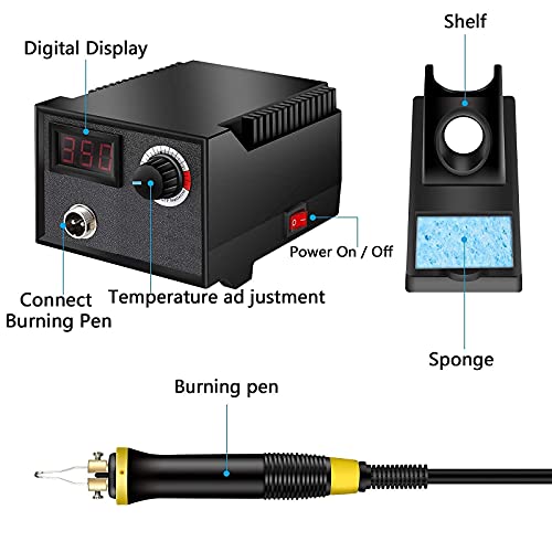 Complete Wood Burning Tool Kit with Tips