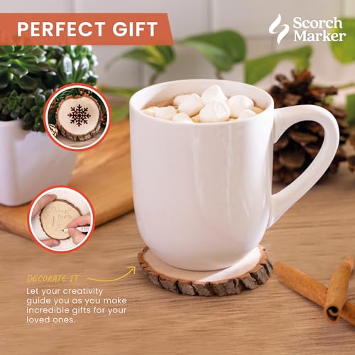 Wood Burning Slices for Crafting (10 Pack)