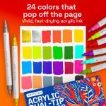 ARTISTRO 24 Acrylic Paint Markers for Crafting