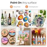 Acrylic Paint Set with 24 Colors and Brushes