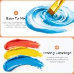 Acrylic Paint Set with 24 Colors and Brushes