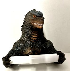 Godzilla Toilet Paper Holder - Resin -New never used