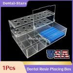 Dental Resin Placement Rack Acrylic Material Storage Box Applicator Holder USA