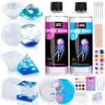 Resin Art Kit with Molds, Pigments, and Accessories