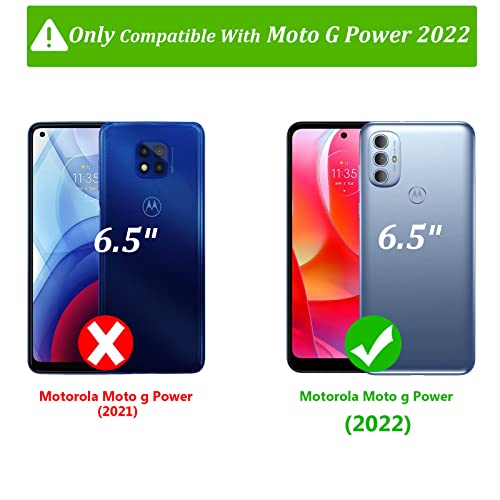 Moto G Power 2022 Wallet Case with Butterfly Design