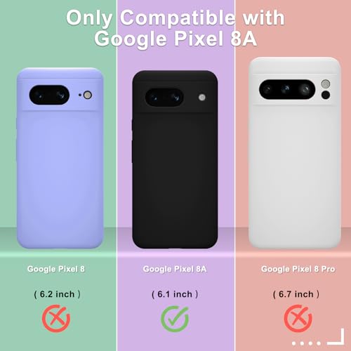 Google Pixel 8a Silicone Case with Screen Protector