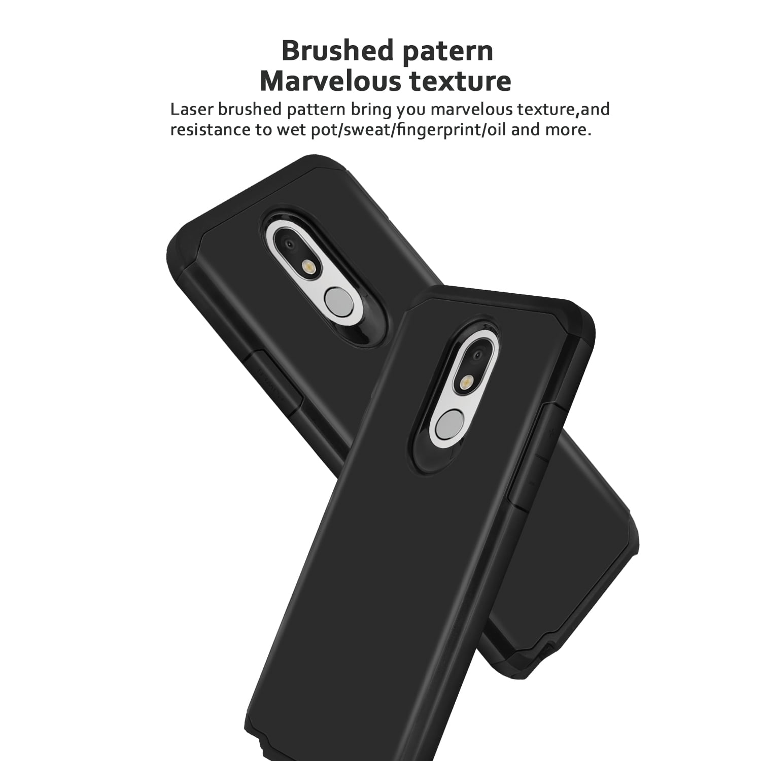 LG Stylo 5 Rugged Armor Phone Case with Screen Protector