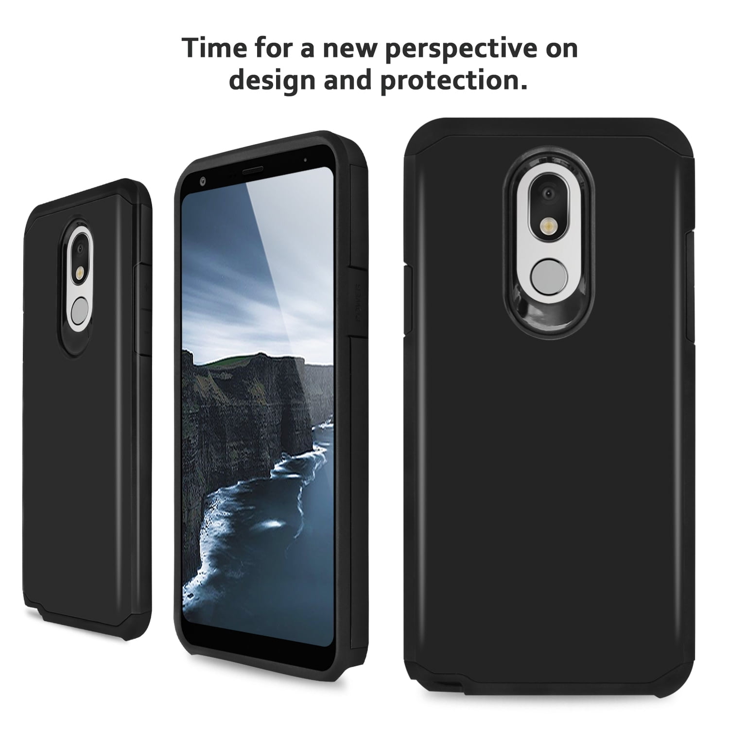 LG Stylo 5 Rugged Armor Phone Case with Screen Protector