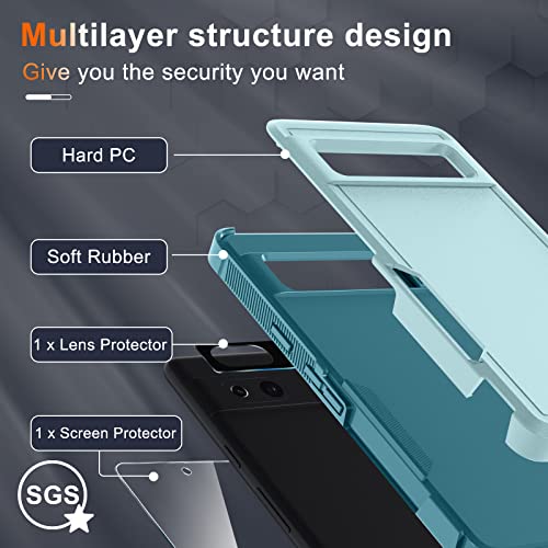 Google Pixel 7A Rugged Case with Lanyard and Accessories