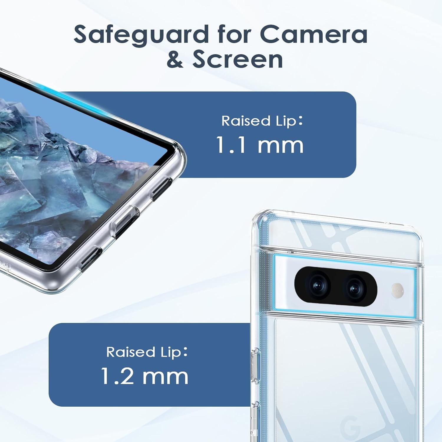 Qoosea Clear Tough Case for Google Pixel 8A