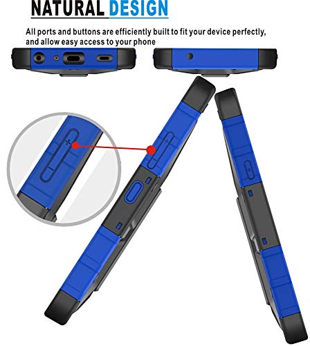 LG K40 Heavy Duty Shockproof Phone Case (Blue)