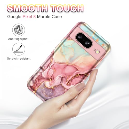 Rose Gold Marble Pattern Case for Google Pixel 8