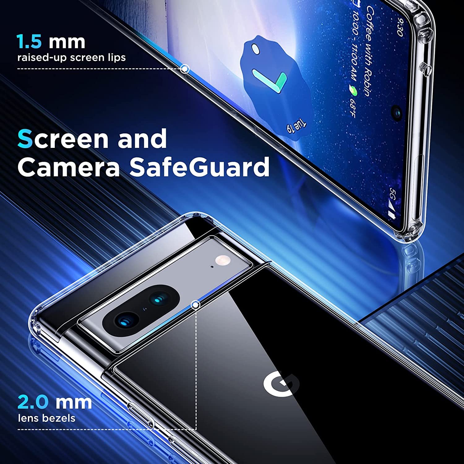 Google Pixel 7 8 Pro 5G Clear TPU Case