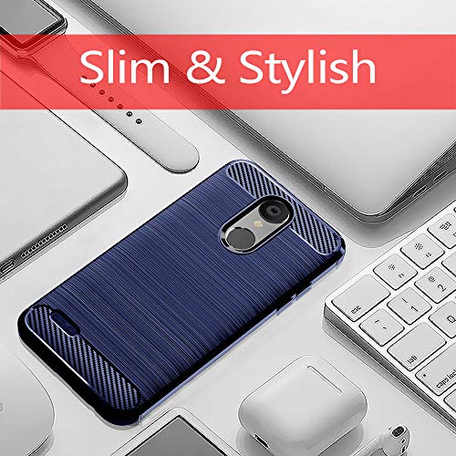 LG Tribute Empire Carbon Fiber Phone Case (Navy)