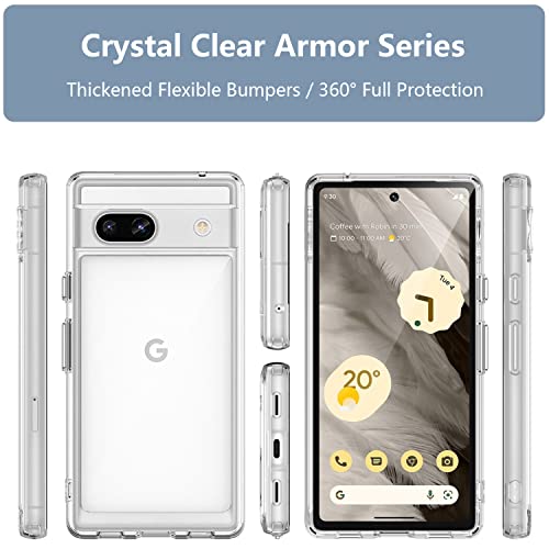 Guarishel Google Pixel 7a Military-Grade Case with Protector