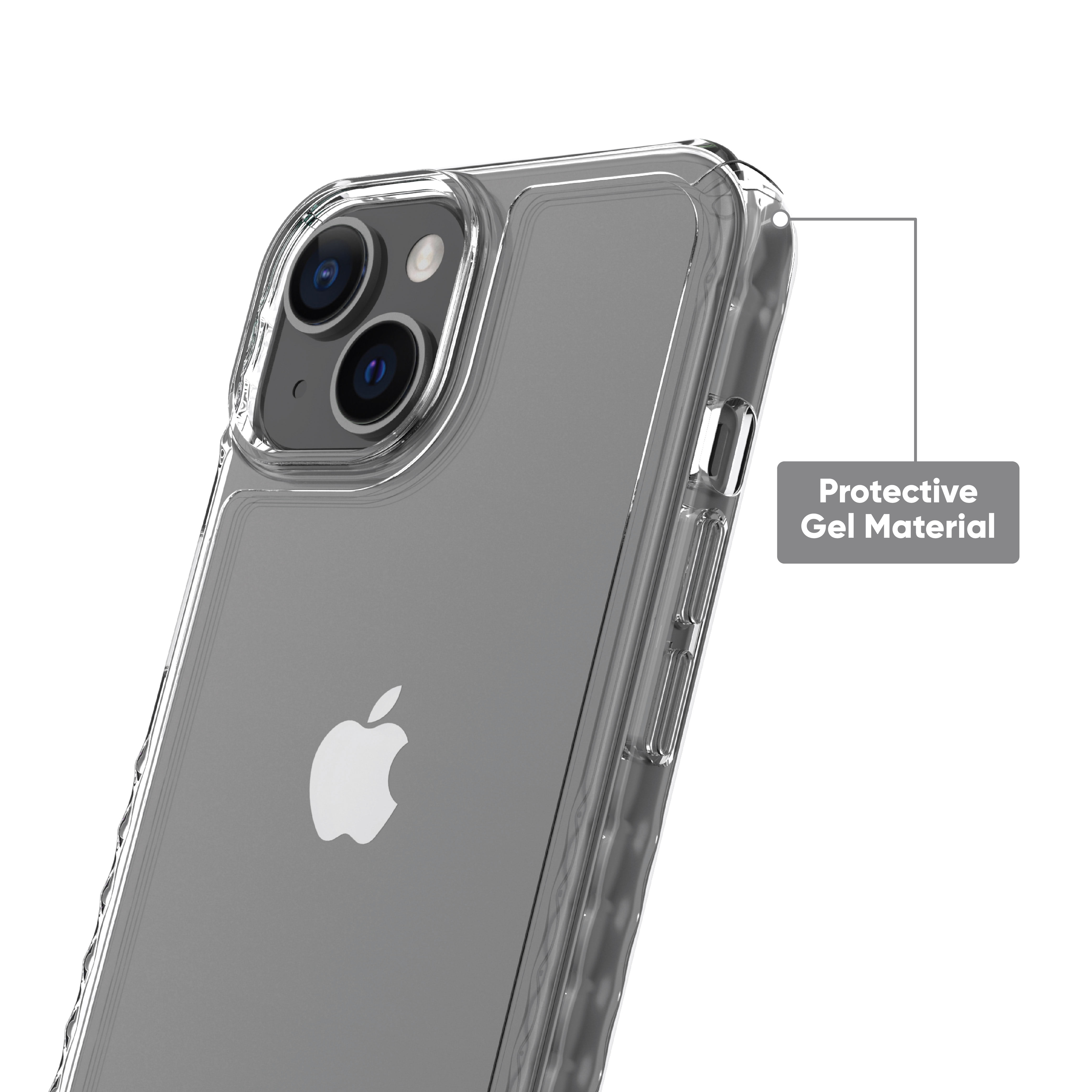 onn. Clear Gel Case for iPhone 14/13