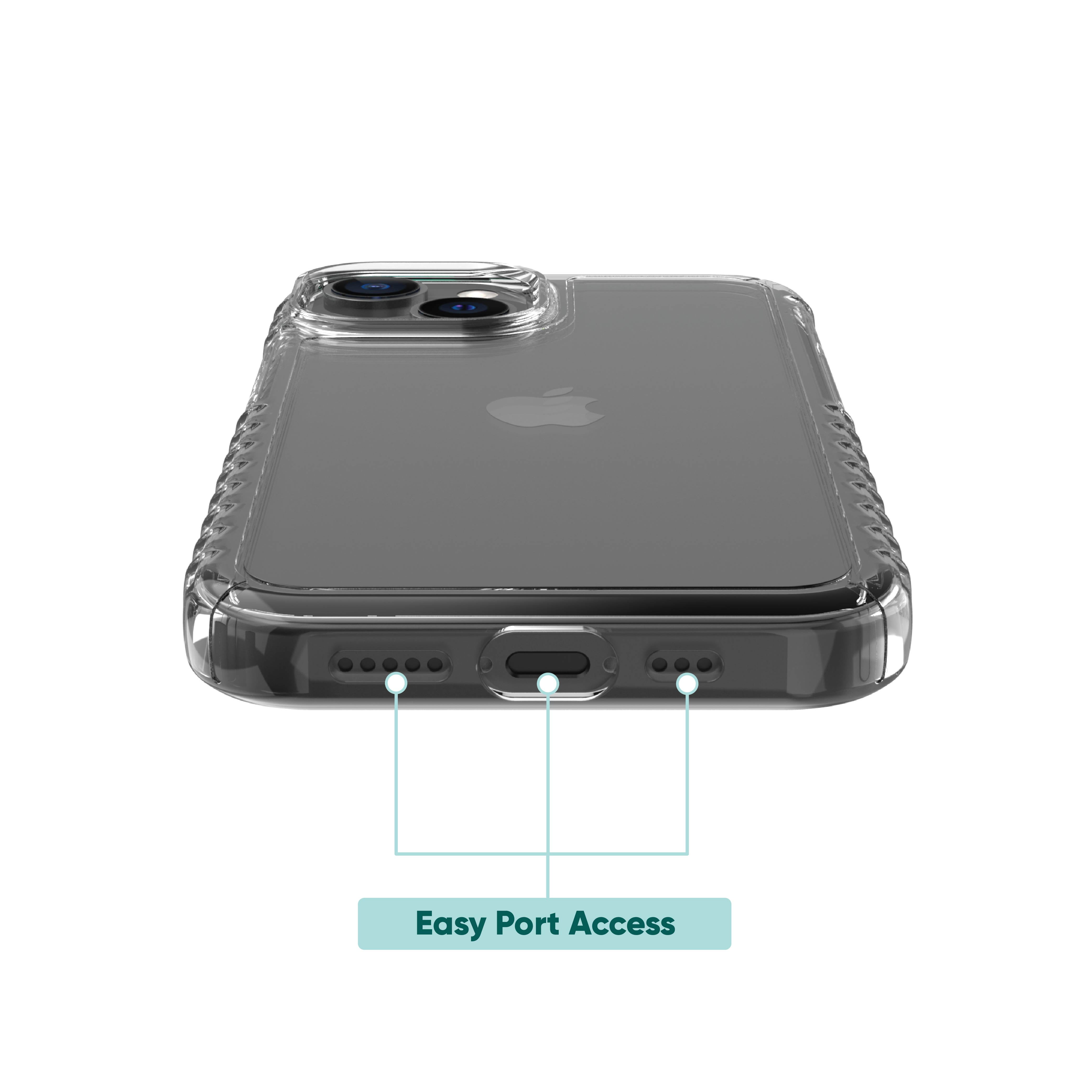 onn. Clear Gel Case for iPhone 15/14 Plus