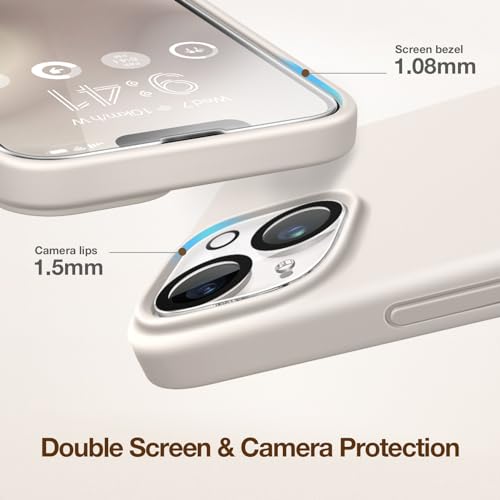 GONEZ Magnetic iPhone 14 Case with Screen & Camera Protectors
