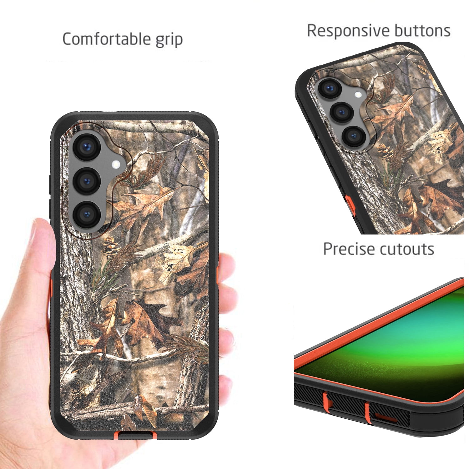 CoverON Rugged Camo Case for Samsung Galaxy S24
