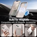 GONEZ Magnetic iPhone 14 Case with Screen & Camera Protectors