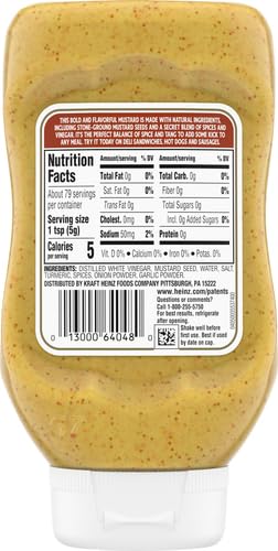 Heinz Natural Spicy Brown Mustard - 14 oz