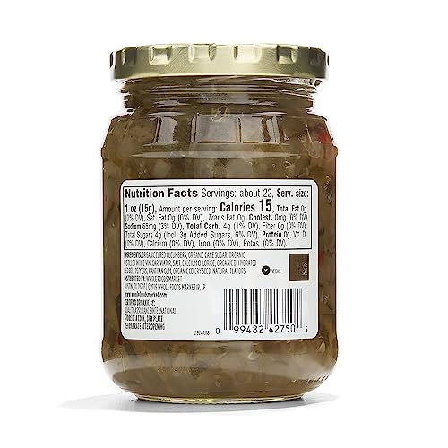 Whole Foods Organic Sweet Pickle Relish 10 Oz