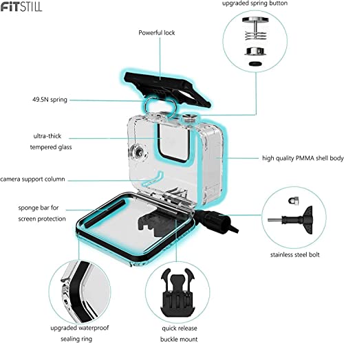 FitStill Waterproof Case for GoPro Hero 9-12