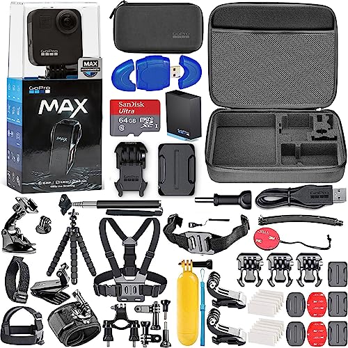 GoPro MAX 360 Waterproof Action Camera Bundle