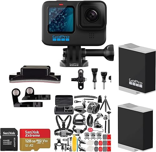 GoPro HERO11 Black with Accessory Kit & Memory Card
