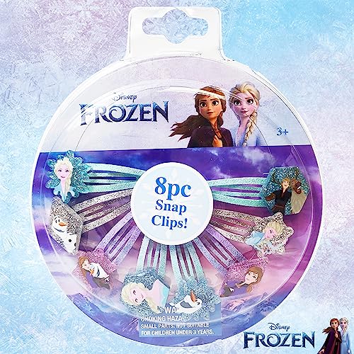 Disney Frozen 8-Pack Colorful Hair Clips for Kids