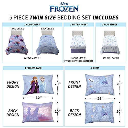 Disney Frozen 5-Piece Twin Bedding Set