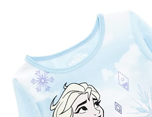 Disney Frozen Girls' Pajamas, Aqua/Navy, Size 2T