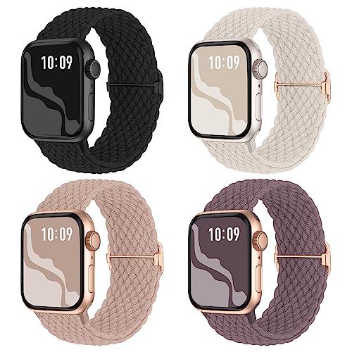 Stretchy Braided Solo Loop Bands for Apple Watch