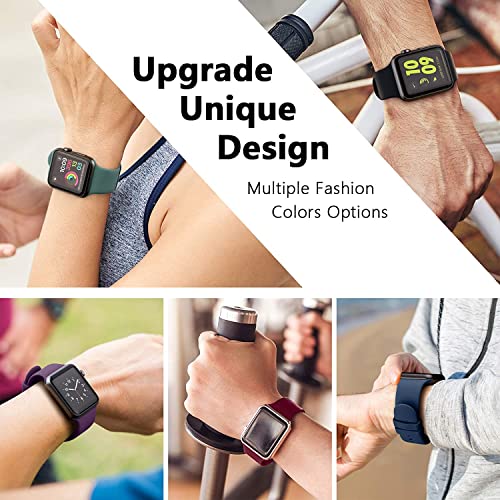 6 Pack Silicone Sport Bands for Apple Watch