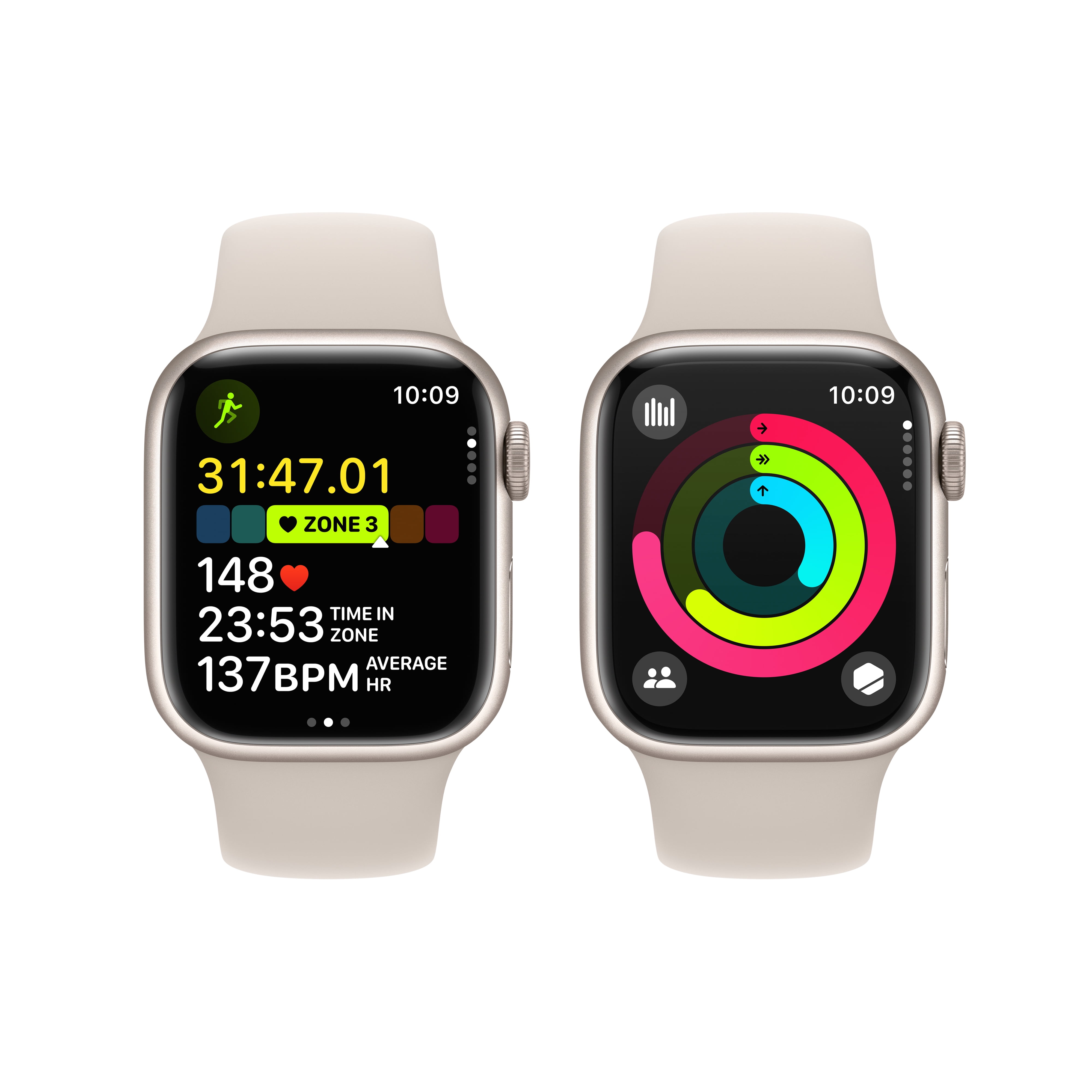Apple Watch Series 9 GPS 41mm Smartwatch Starlight