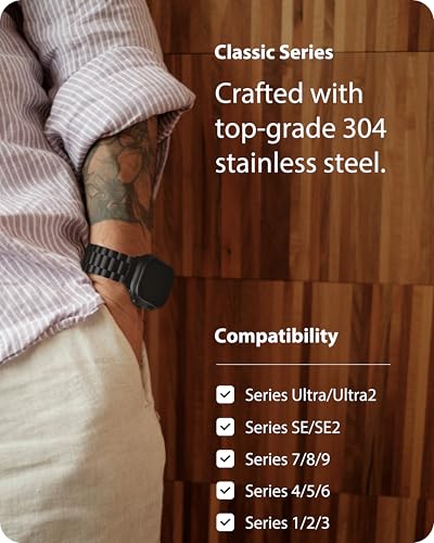 Fullmosa Steel Bracelet for Apple Watch 42-45mm