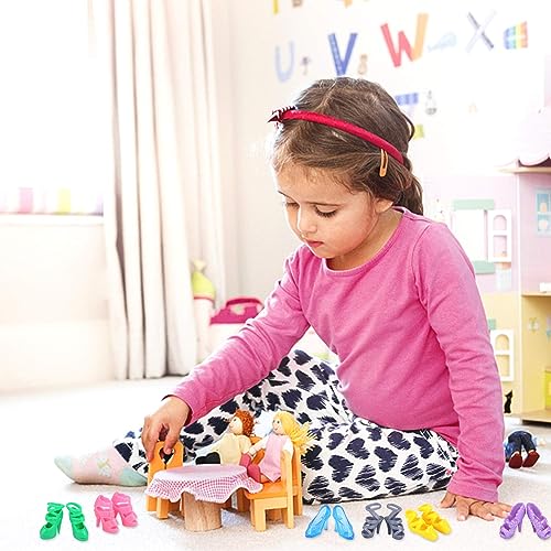 30 Pairs Barbie Doll Shoes in Fun Styles