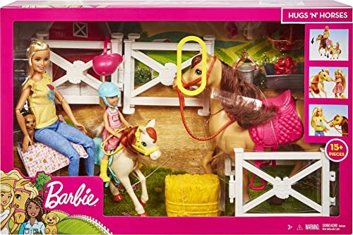 Barbie Playset: Dolls, Horses, and 15+ Accessories
