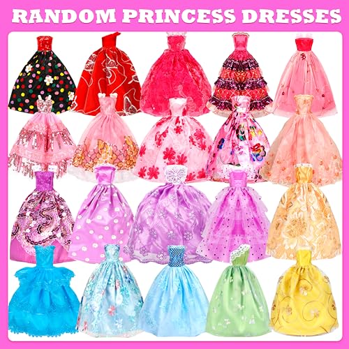 58 Pcs Doll Clothes and Accessories Set