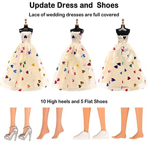 57 Piece Barbie Doll Clothes and Accessories Set