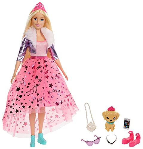 Barbie Princess Adventure Doll with Puppy for Kids