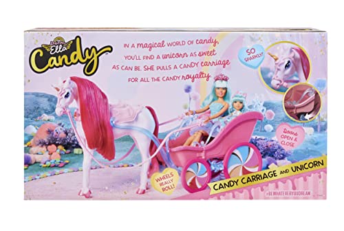 Barbie Dream Ella Candy Carriage & Unicorn Set